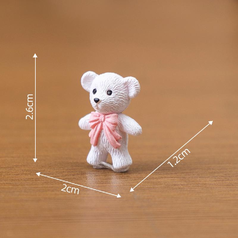 Tiểu cảnh búp bê mini, trang trí bàn với gấu và thỏ dễ thương (ZC-485)