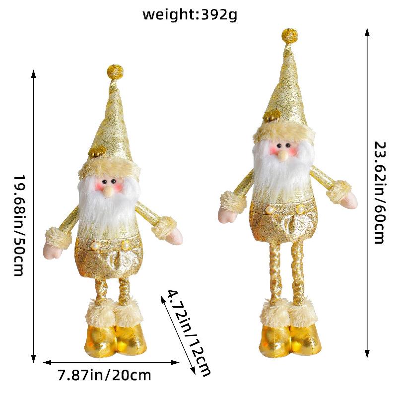 Trang trí Noel: Búp bê người tuyết, nai co giãn, khách sạn