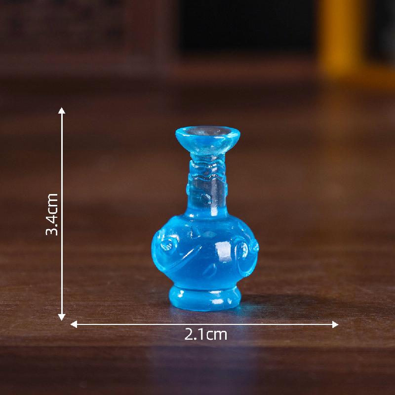 微景观创意仿真博物馆文物四羊方尊 DIY装饰品配件迷你挖宝小摆件