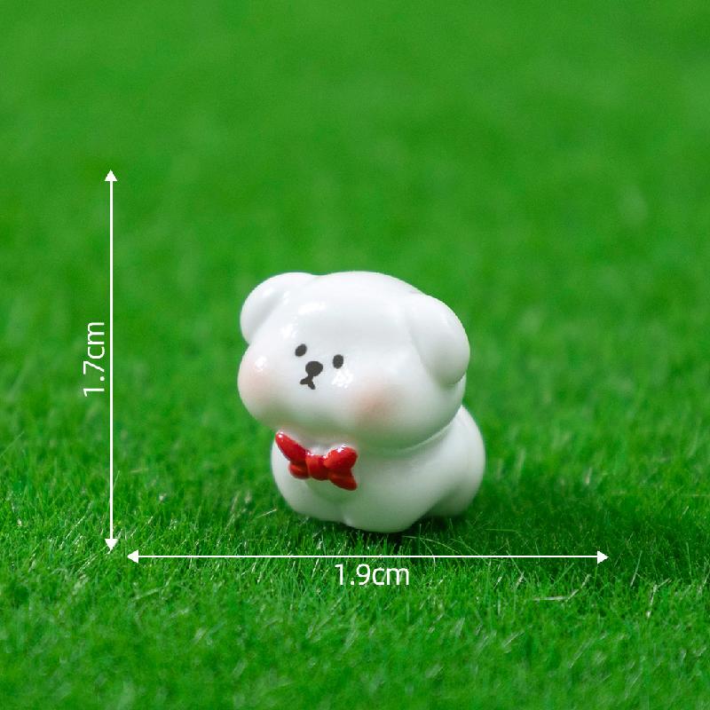 Chó Trắng Dễ Thương Mini Trang Trí (PK-259)