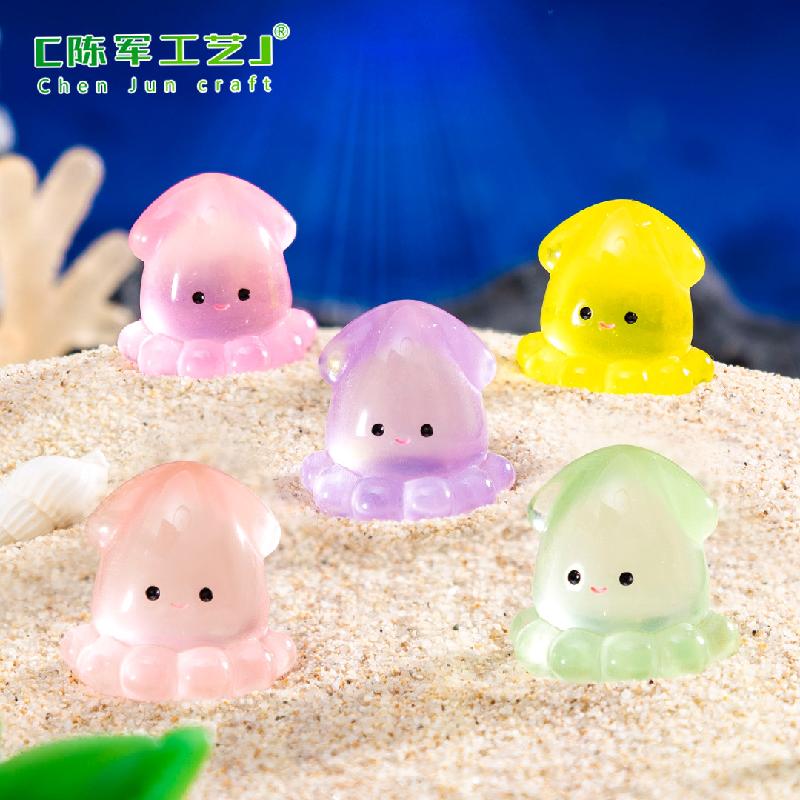 Mực phát sáng – Mô hình mực mini, trang trí bể cá, tiểu cảnh (M-1019)