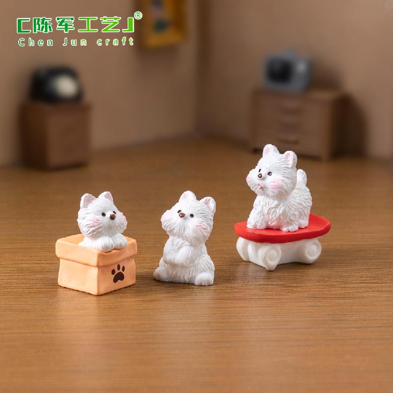 Chó Westie Chạy Bộ Mini Trang Trí (PK-162)