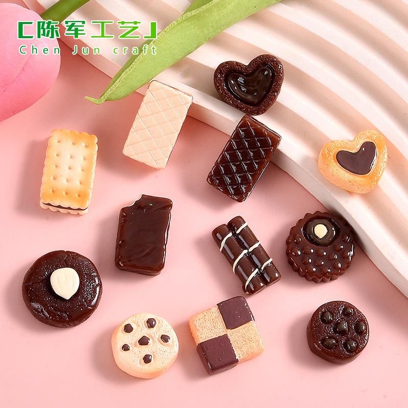 卡通巧克力饼干系列手工 DIY材料冰箱贴装饰品奶油胶手机壳挂配件