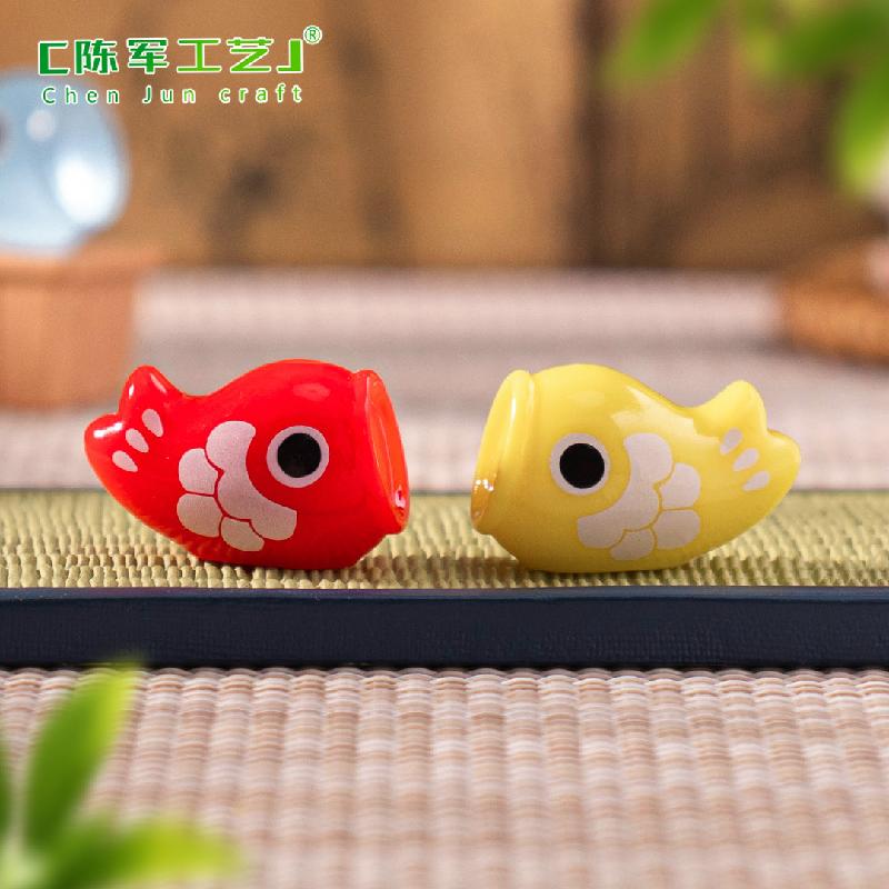 跨境微景观创意日式夜光鲤鱼旗娃娃屋 DIY装饰品挂配件迷你小摆件