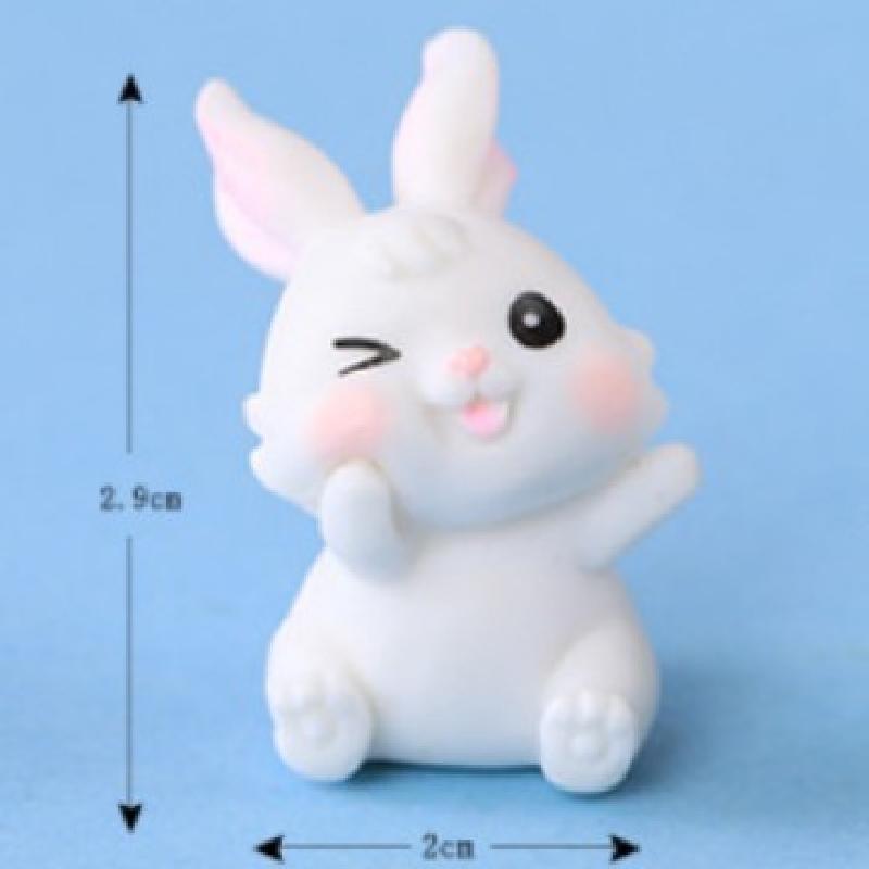 Tiểu cảnh thỏ và khủng long mini trang trí chậu cây DIY (ZC-1274)