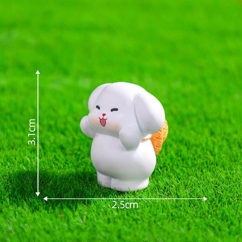 微景观创意可爱小动物菜市场公仔 DIY装饰品挂配件迷你桌面小摆件