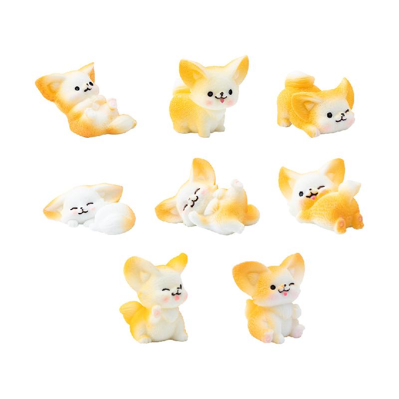 Tiểu cảnh cáo tai dài, 12 kiểu, trang trí cây cảnh mini (ZC-206)