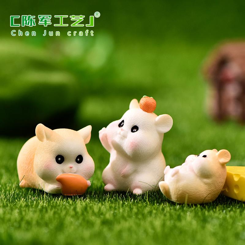 Chuột hamster háu ăn, Pho mát, Bao Gạo, Đĩa (PK-73)