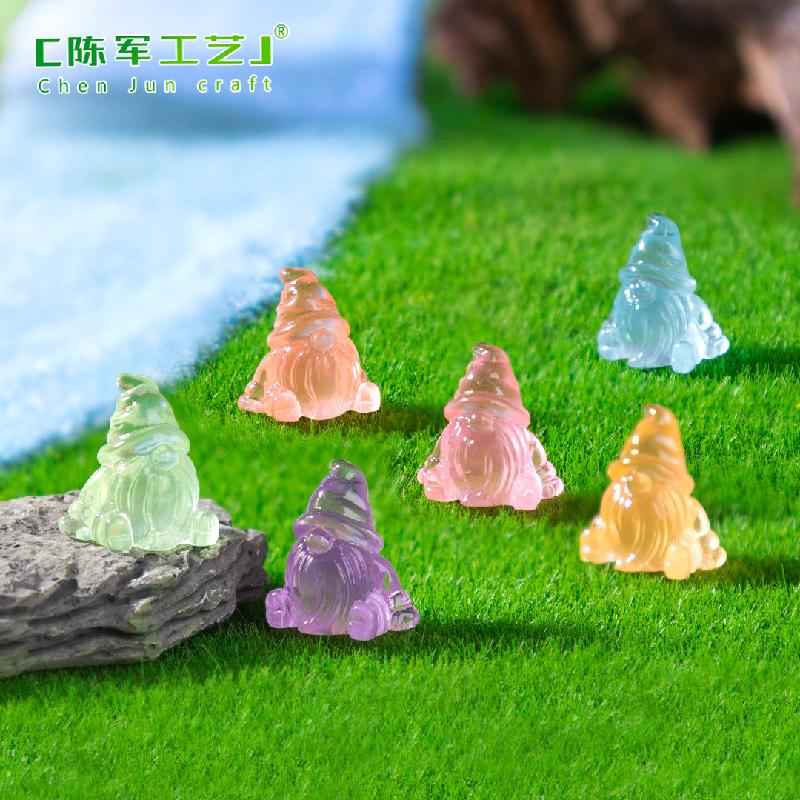 跨境外贸微景观创意夜光矮人园艺造景DIY装饰品配件迷你小摆件