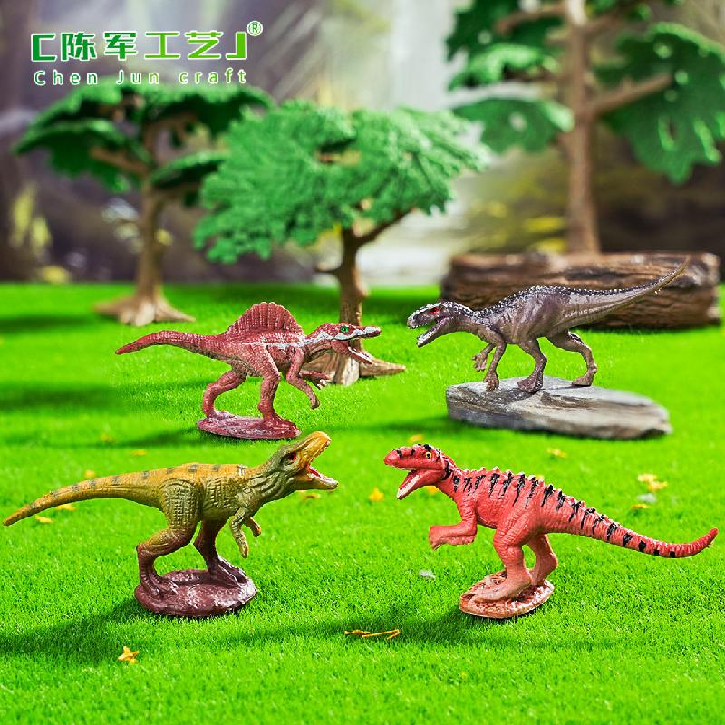 跨境新品微景观创意侏罗纪霸王龙恐龙 DIY装饰配件迷你车载小摆件
