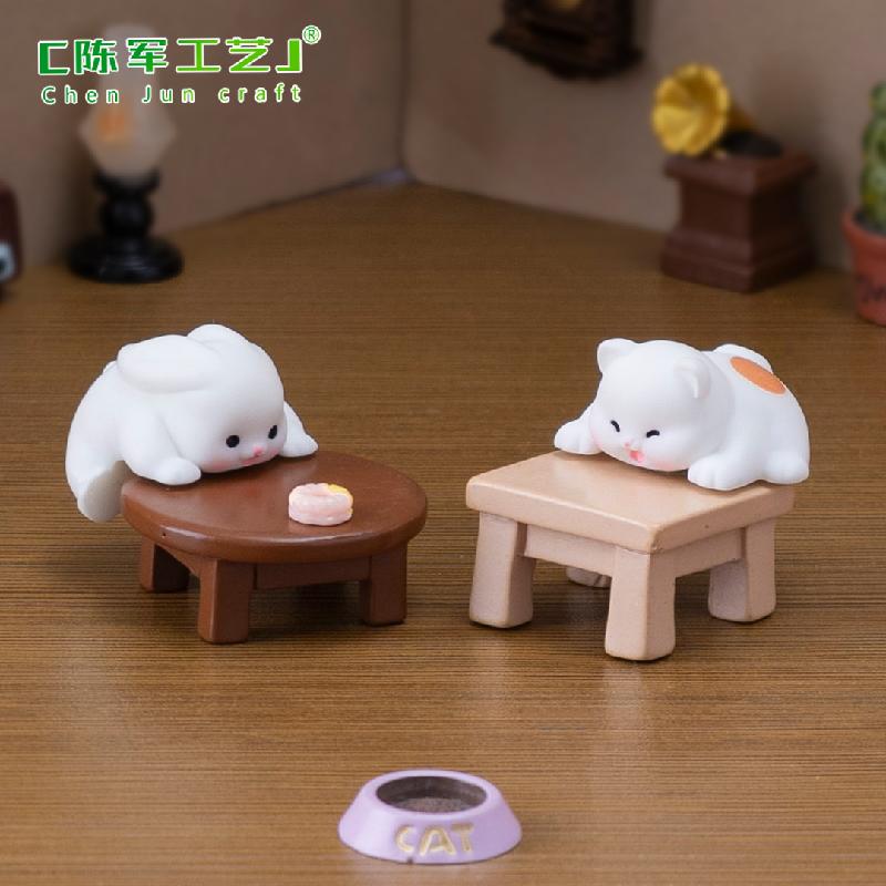 微景观创意可爱小猪乌龟趴趴小动物公仔 DIY装饰品配件迷你小摆件