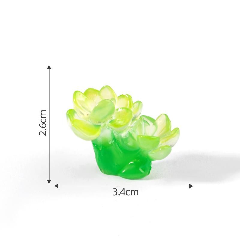 苔藓微景观创意夜光多肉盆栽花瓶植物造景 DIY装饰配件迷你小摆件