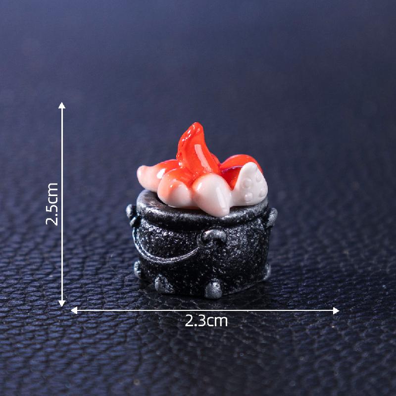 跨境外贸微景观创意女巫坩埚万圣节造景 DIY装饰品配件迷你小摆件