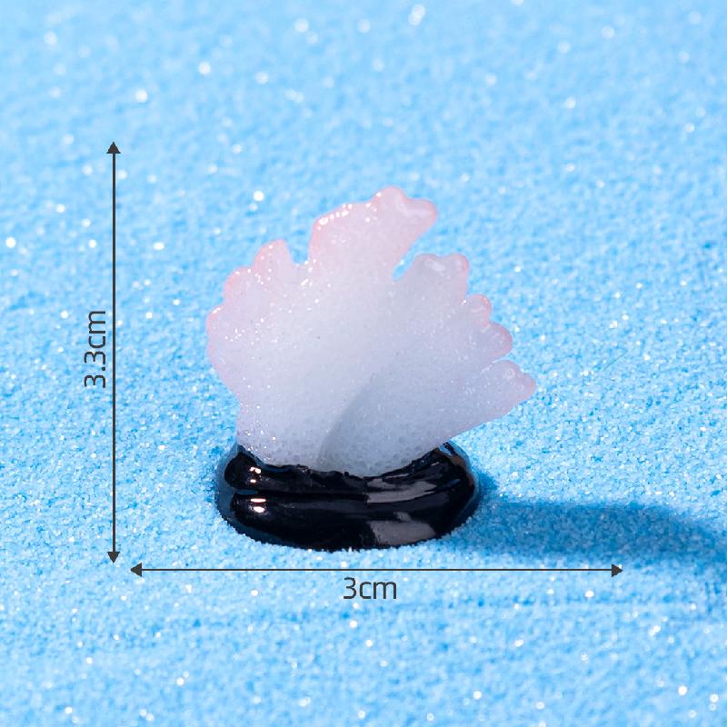 跨境新品微景观夜光小珊瑚 鱼缸海洋造景DIY装饰品配件迷你小摆件