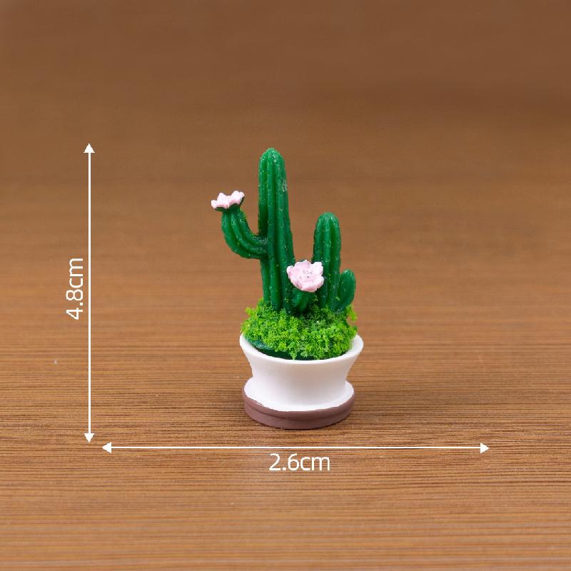 Tiểu cảnh xương rồng, sen đá giả, DIY, phụ kiện bàn tiểu cảnh mini nhỏ xinh (ZC-537)