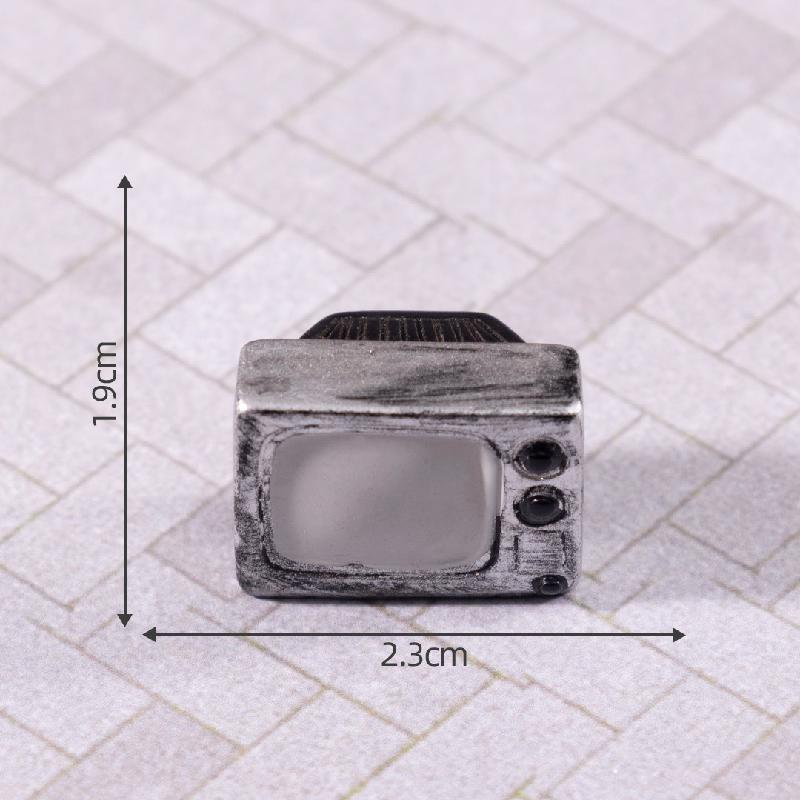 微景观创意怀旧复古电视机家具娃娃屋 DIY装饰配件微缩迷你小摆件