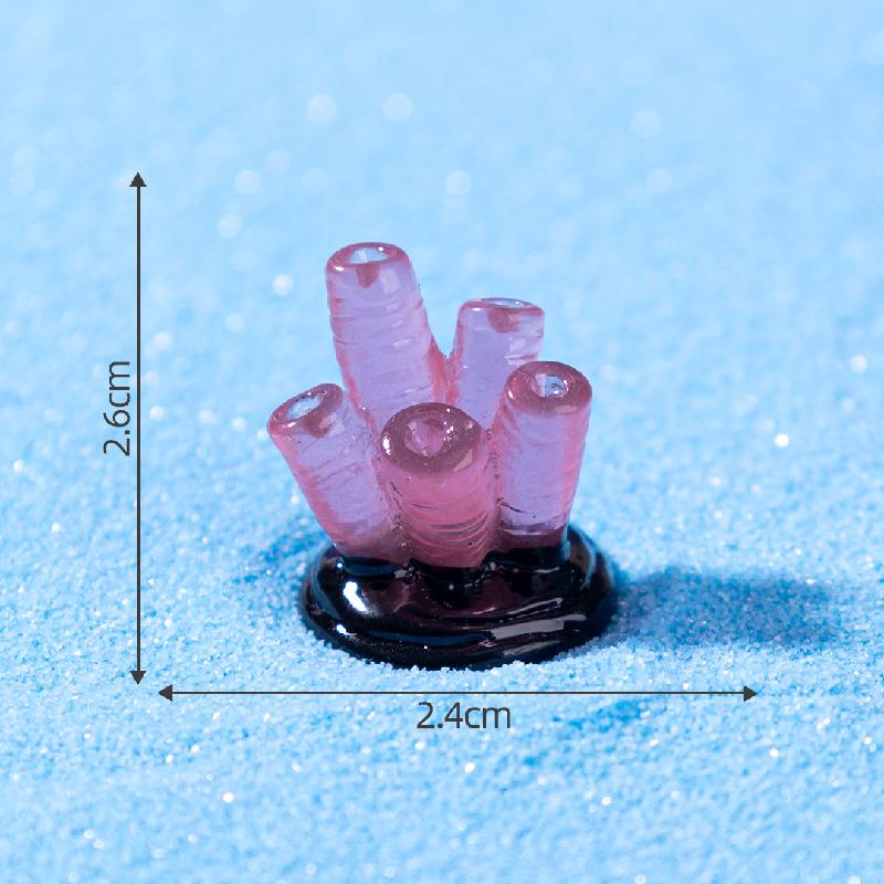 跨境新品微景观夜光小珊瑚 鱼缸海洋造景DIY装饰品配件迷你小摆件