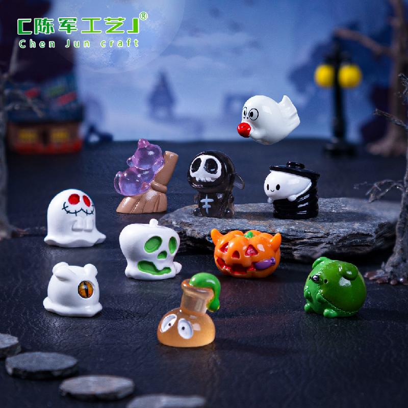 Tiểu cảnh ma xương phát sáng, Halloween DIY, phụ kiện bàn tiểu cảnh mini (ZC-571)