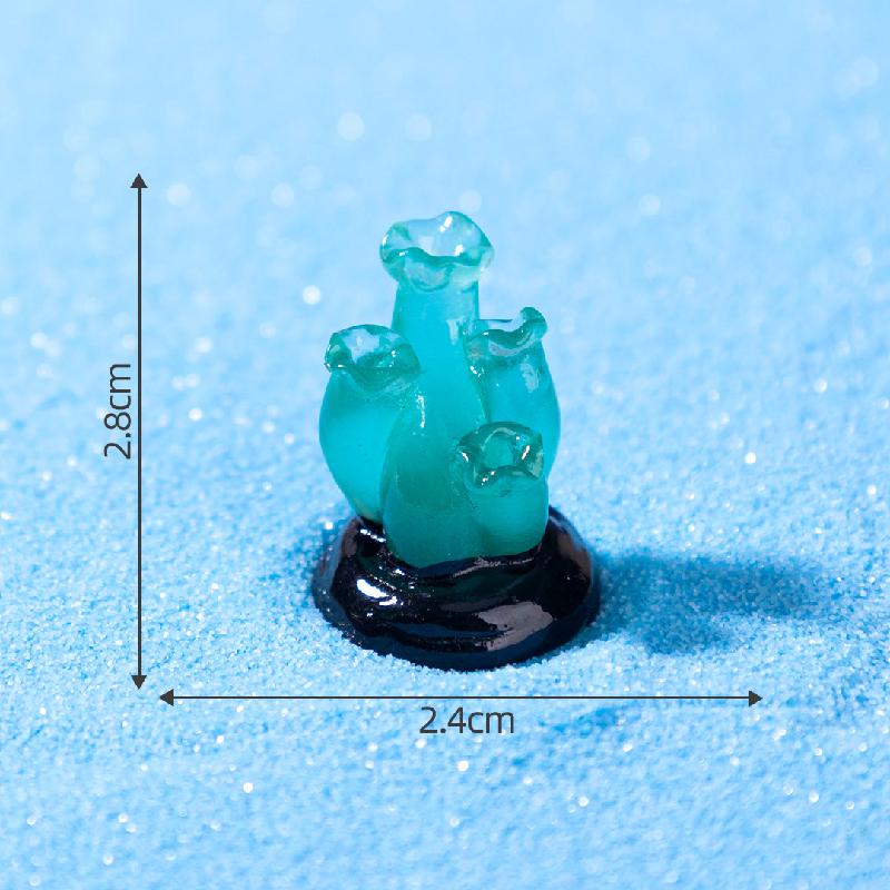 跨境新品微景观夜光小珊瑚 鱼缸海洋造景DIY装饰品配件迷你小摆件
