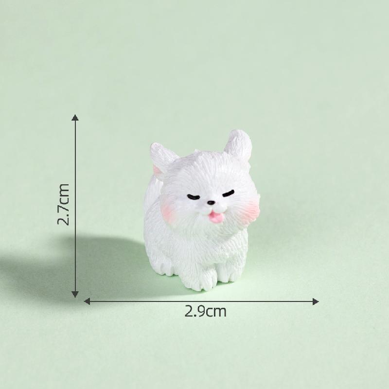 微景观创意潦草小白狗园艺造景 DIY装饰品配件迷你汽车桌面小摆件