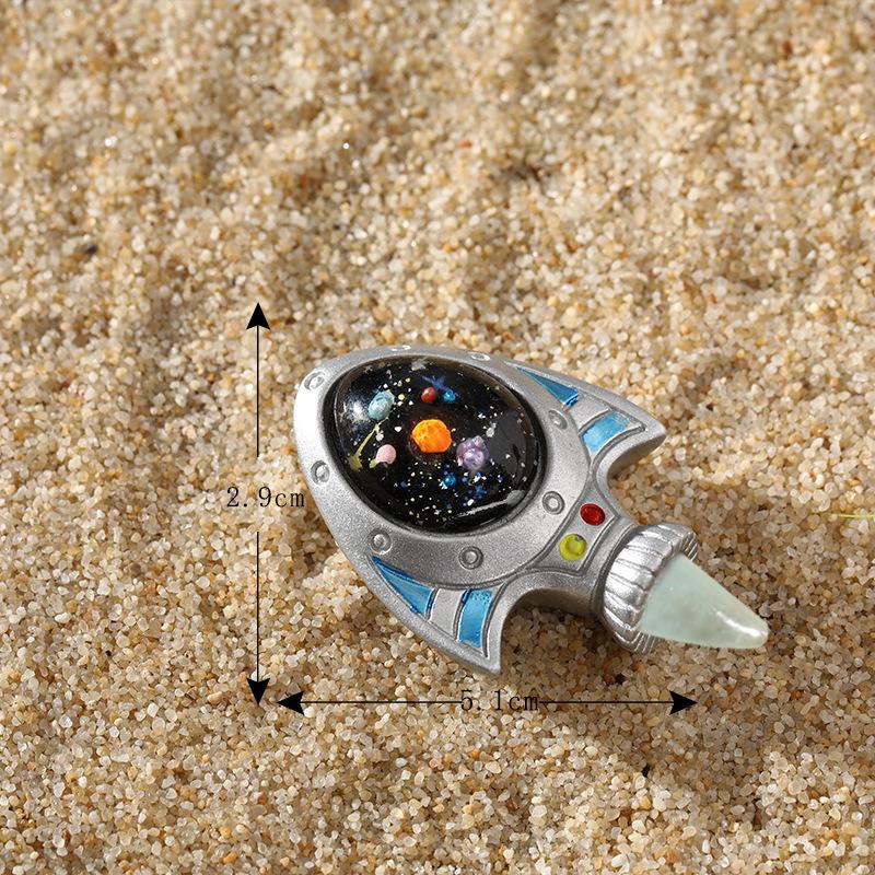 Tiểu cảnh thỏ phi hành gia, trang trí xe hơi mini dễ thương (ZC-331)