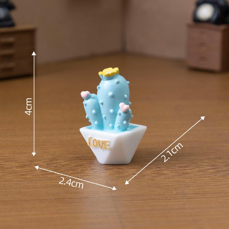 Tiểu cảnh xương rồng mini, quà tặng trang trí nữ tính (ZC-54)