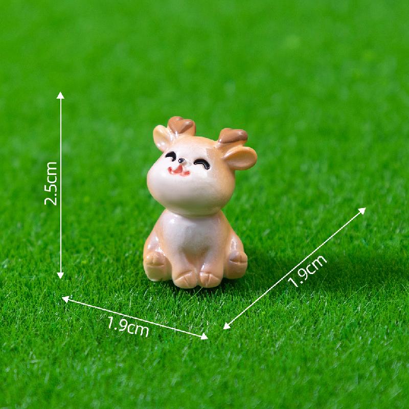 12 mẫu động vật dễ thương resin trang trí tiểu cảnh (ZC-716)