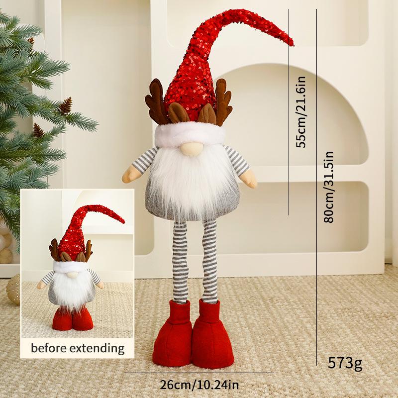 Trang trí Noel: Gnome ông già Noel nhỏ trang trí cửa sổ