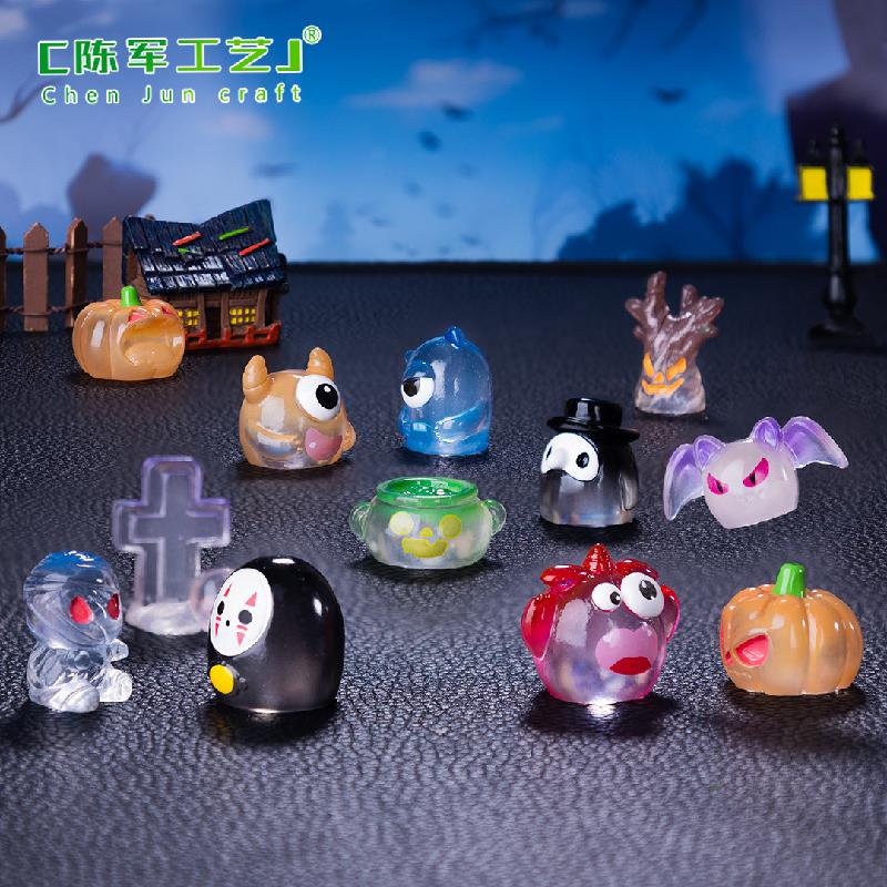 Quái vật Halloween và bí ngô mini - phụ kiện trang trí DIY cho nhà búp bê, mô hình nhỏ dễ thương xuất khẩu (ZC-1409)