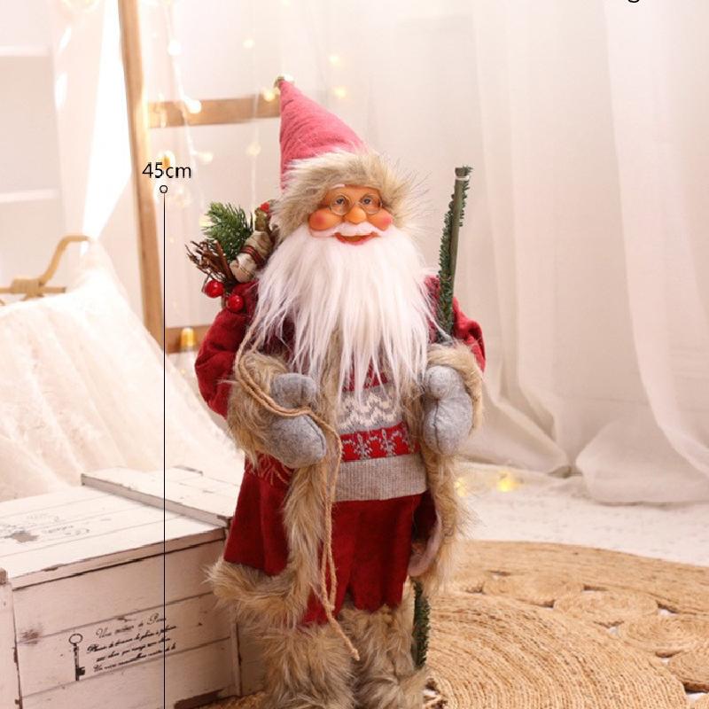 Trang trí Noel: Búp bê ông già Noel cho khách sạn, nhà hàng