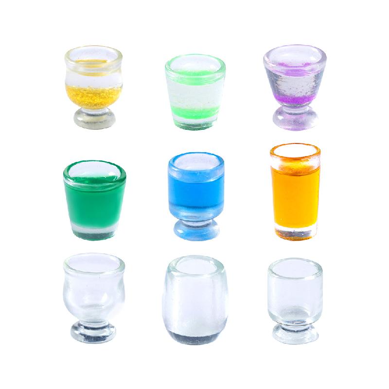 微景观创意酒杯水果汁杯子仿真食玩 DIY装饰品配件微缩迷你小摆件