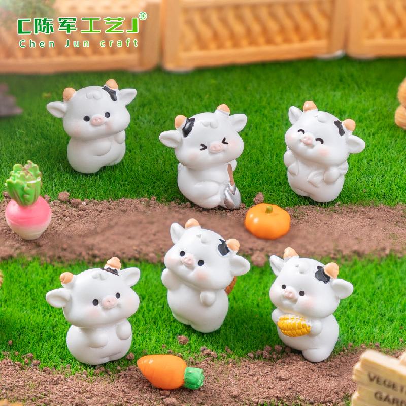 微景观创意种地牛牛园艺造景 DIY装饰品配件迷你汽车载桌面小摆件