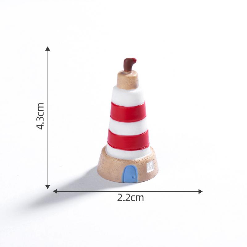 微景观创意地中海岛灯塔沙滩造景 DIY生态瓶装饰品配件迷你小摆件