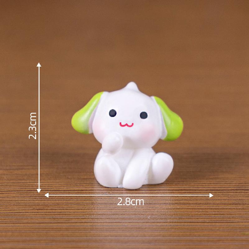 微景观创意可爱甜品抹茶小狗娃娃屋 DIY装饰品配件迷你桌面小摆件