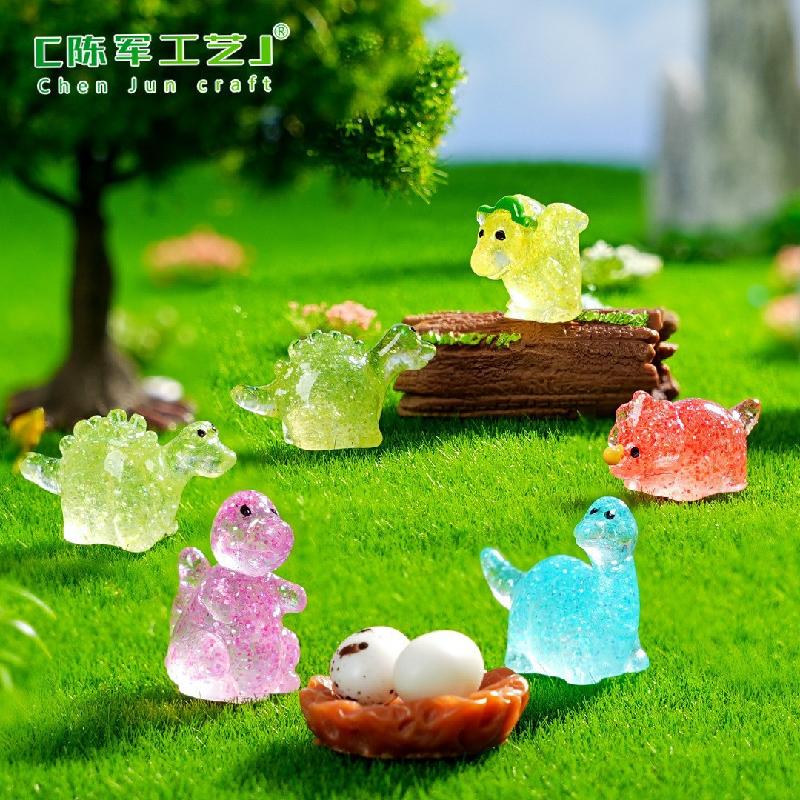 Tiểu cảnh khủng long phát sáng mini trang trí chậu rêu (ZC-874)
