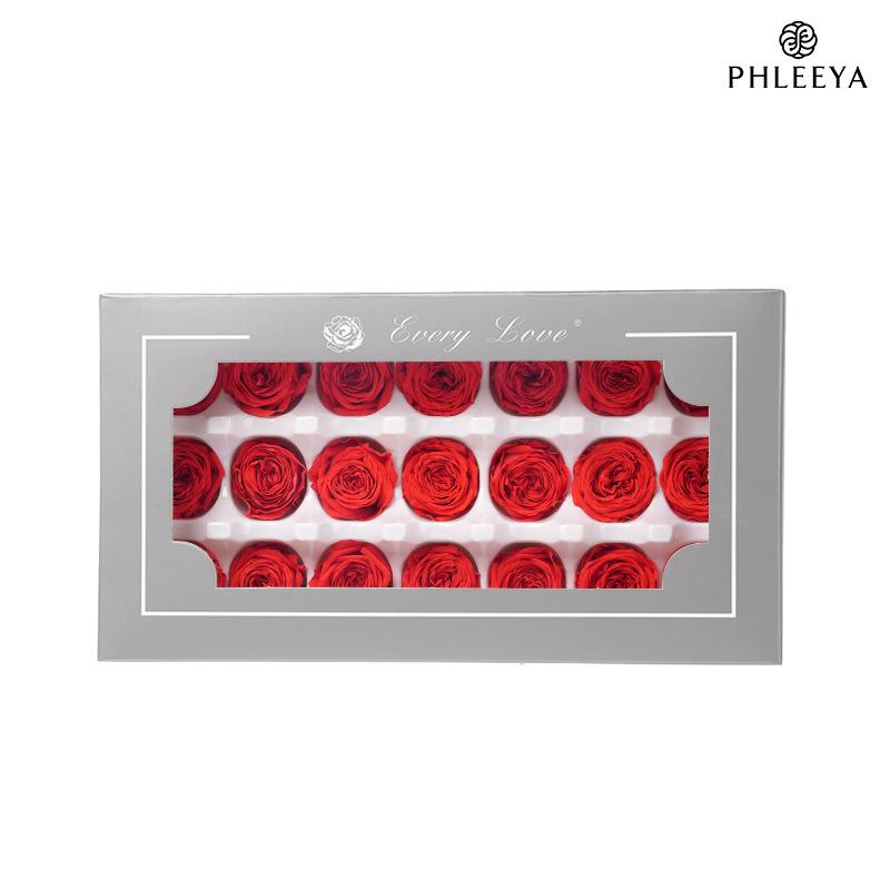 Hoa hồng Austin vĩnh cửu 2–3cm Chocolate Bubble DIY hoa khô (HK-15)