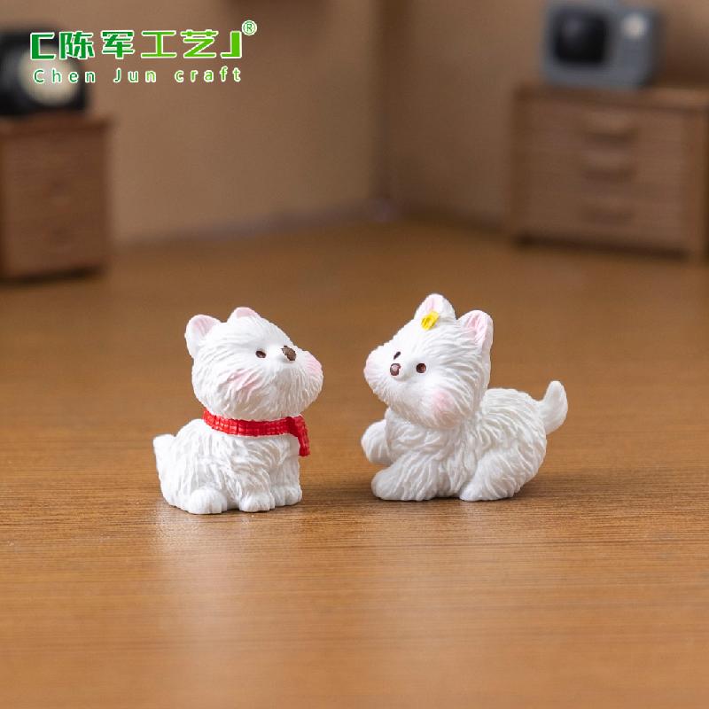 Chó Westie Chạy Bộ Mini Trang Trí (PK-162)