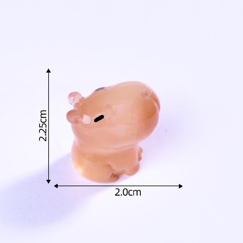 Tiểu cảnh hải ly phát sáng, phụ kiện trang trí cây cảnh mini (ZC-239)