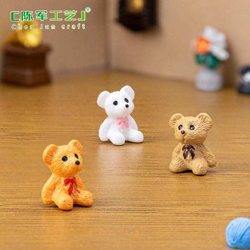 Tiểu cảnh gấu dễ thương, phụ kiện trang trí DIY mini (ZC-397)