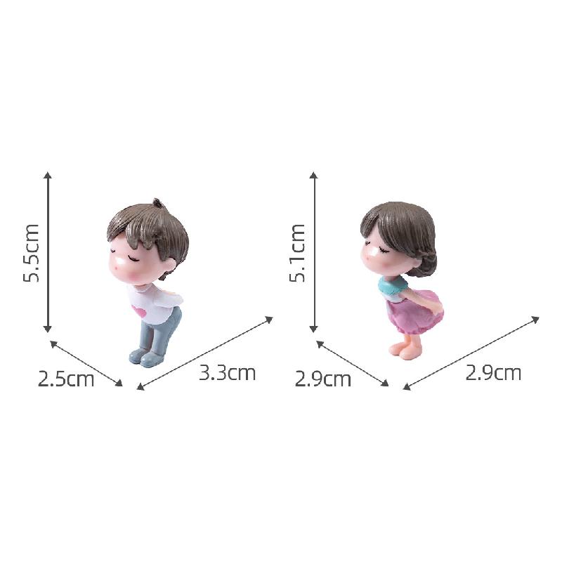 Tiểu cảnh đôi tình nhân Zakka DIY dễ thương trang trí (ZC-705)