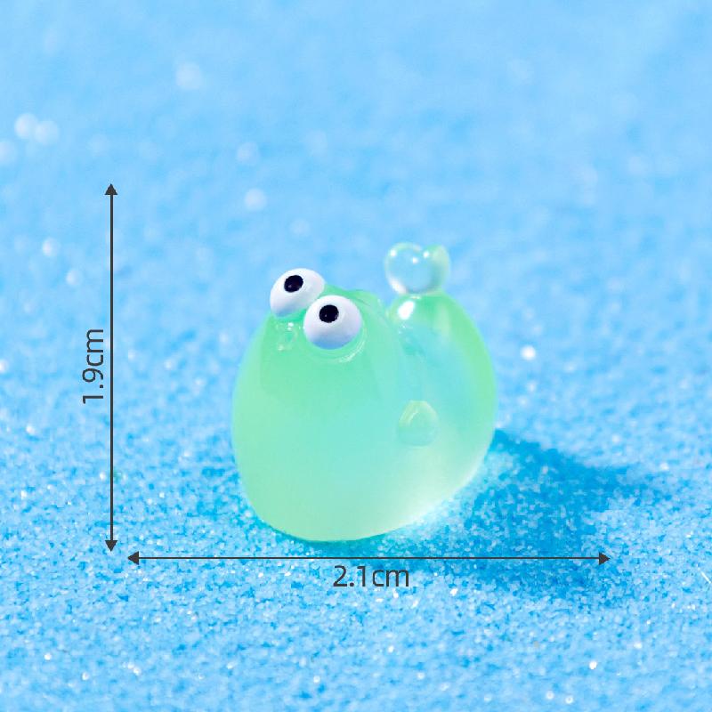 微景观创意夜光胖胖鱼海洋鱼缸造景造景 DIY装饰品配件迷你小摆件