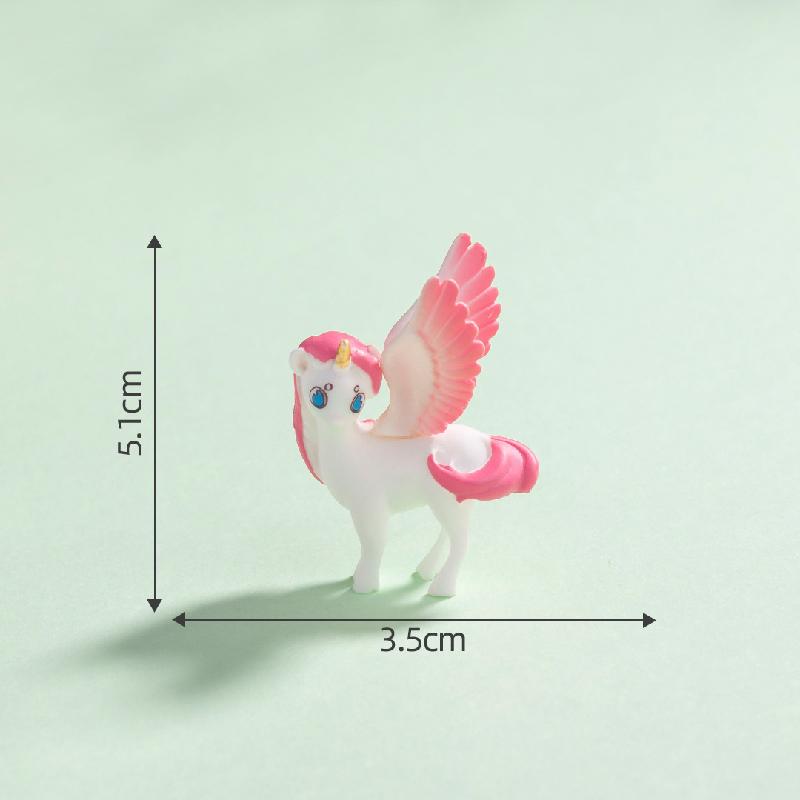 跨境外贸微景观创意独角兽精灵园艺造景 DIY装饰品配件迷你小摆件