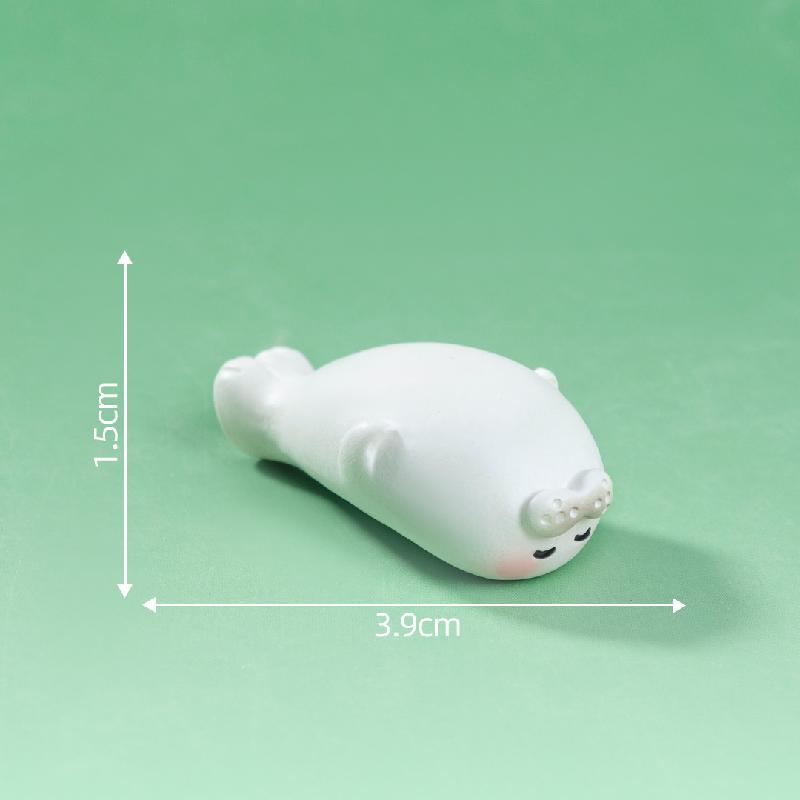 微景观创意可爱叠叠乐睡觉熊猫海豹动物 DIY装饰品配件迷你小摆件