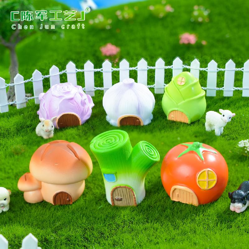 Tiểu cảnh nhà rau củ, nấm, trang trí cây cảnh mini DIY (ZC-231)