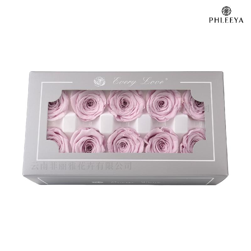 Hoa hồng vĩnh cửu 4cm 10 bông DIY hoa khô quà Thất Tịch (HK-18)