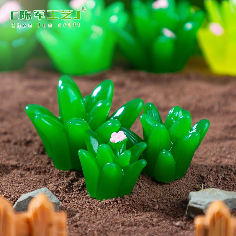 微景观新品创意仿真小草造景材料 DIY装饰配件微生态瓶迷你小摆件