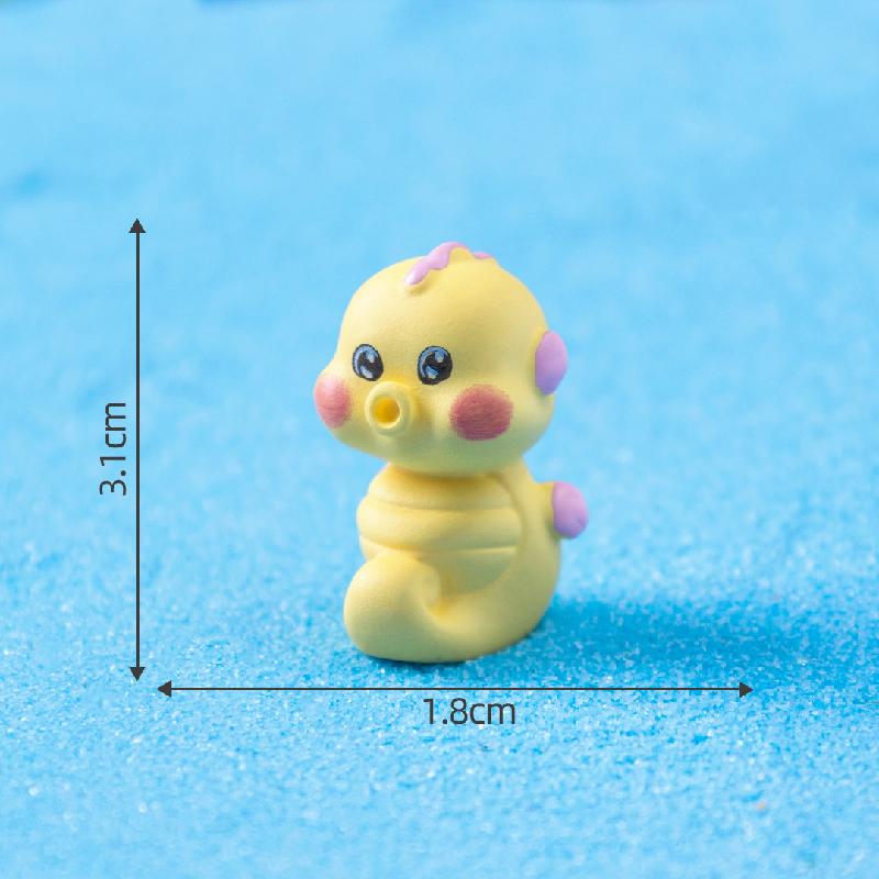 微景观创意多彩六角龙海洋动物造景 DIY装饰品配件迷你桌面小摆件