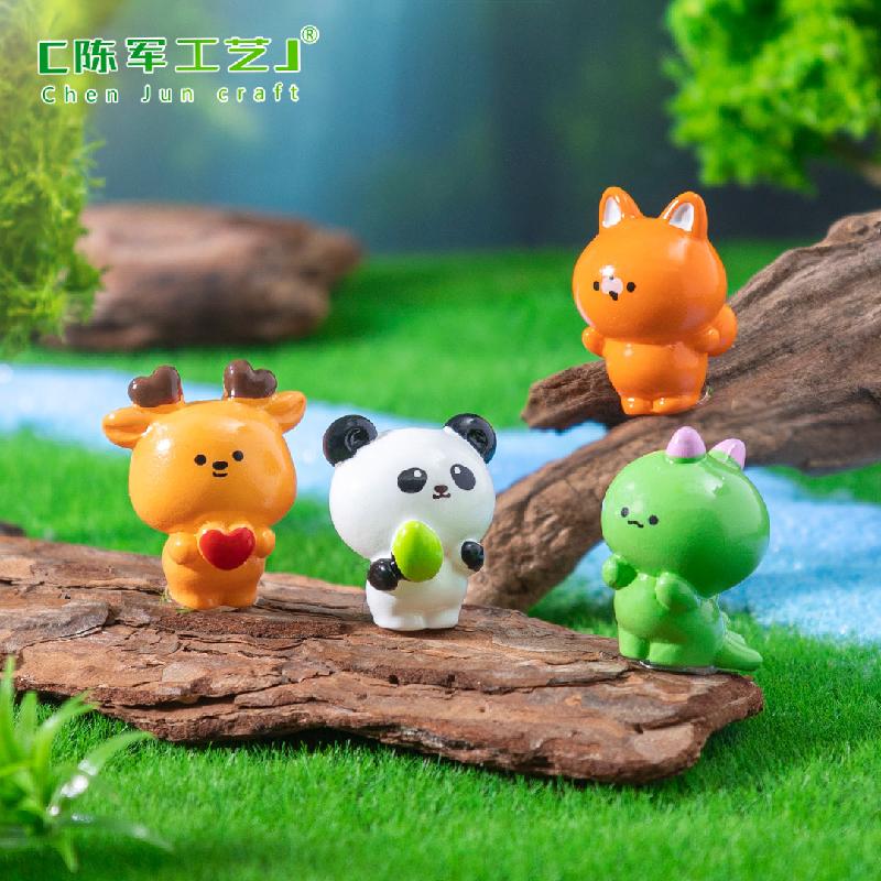 微景观创意可爱小动物园艺造景 DIY装饰品配件迷你车载桌面小摆件