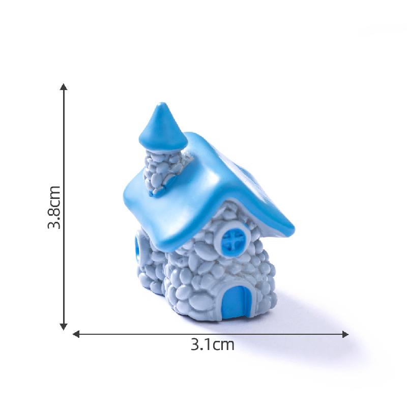 苔藓微景观创意复古石头小房子园艺造景 DIY装饰配件迷你桌面小摆
