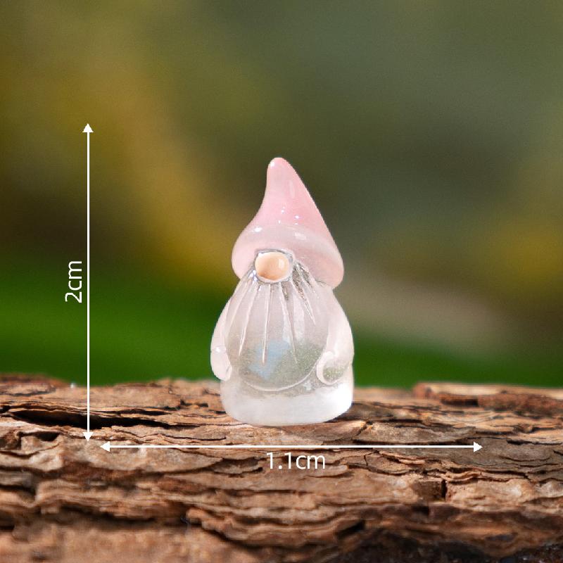 跨境新品微景观创意夜光复活节老人萌粒 DIY装饰品配件迷你小摆件